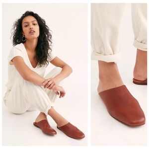 Free People Brown Mules